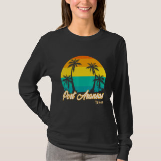 Vintage Sunset Port Aransas Beach Texas Summer Vac T-shirt