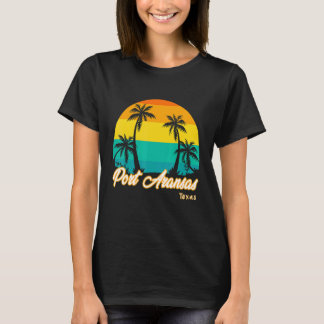 Vintage Sunset Port Aransas Beach Texas Summer Vac T-shirt