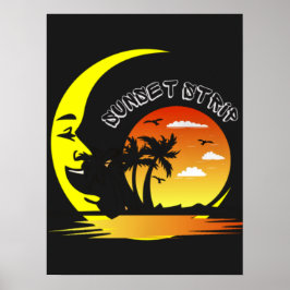 Vintage Sunset Strip  Poster