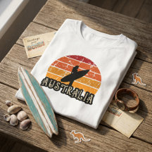 Vintage Sunset Surf Meisje Australië Strand Lifest