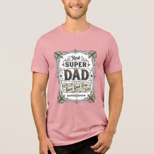 Vintage Super Dad Beste Papa Ooit Shirt Ontwerp_1