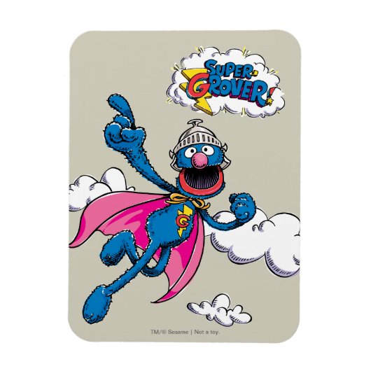 Vintage Super Grover Magneet (Verticaal)