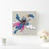 Vintage Super Grover Vierkante Klok (Huis)