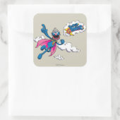 Vintage Super Grover Vierkante Sticker (Tas)