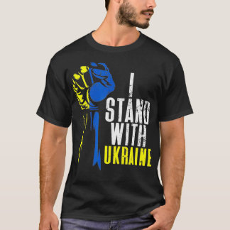 Vintage Support I Stand With Ukraine Oekrainian Ri T-shirt