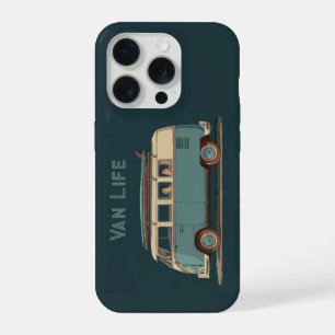 Vintage Surf Busje – Retro Camper Design iPhone 15 Pro Case