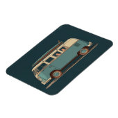 Vintage Surf Busje – Retro Camper Design Magneet (Linkerzijde)