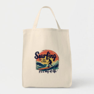Vintage Surf Crew Tropische Vibe Grafische T-Shirt Tote Bag