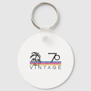 Vintage surfen 1970 Pacific Ocean zonsondergang ve Sleutelhanger