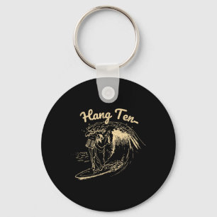 Vintage surfen Moses Hang Ten Sleutelhanger