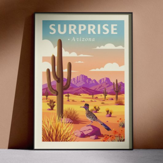 Vintage Surprise Arizona Poster