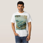 Vintage Sushi Artwork T-shirt (Voorkant volledig)