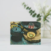 Vintage Sushi cadeau Briefkaart (Staand voorkant)
