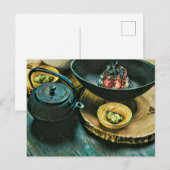 Vintage Sushi cadeau Briefkaart (Voorkant / Achterkant)