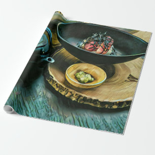 Vintage Sushi cadeau Cadeaupapier