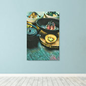 Vintage Sushi cadeau Canvas Afdruk (Insitu (Houten vloer))