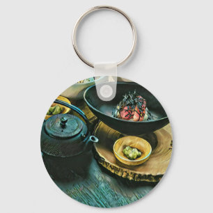 Vintage Sushi cadeau Sleutelhanger
