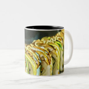 Vintage Sushi cadeau Tweekleurige Koffiemok