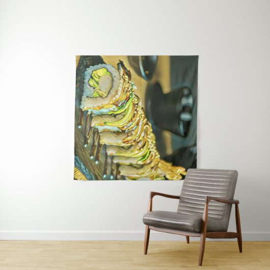 Vintage Sushi cadeau Wandkleed (In Situ (horizontaal))