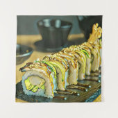 Vintage Sushi cadeau Wandkleed (Voorkant)