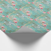 Vintage Swan Cadeaupapier (Hoek)