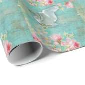 Vintage Swan Cadeaupapier (Rol Hoek)