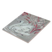 Vintage Swan Tegeltje (Zijkant)