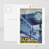 Vintage Swedish Airlines (ABA) Briefkaart (Voorkant / Achterkant)