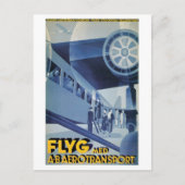 Vintage Swedish Airlines (ABA) Briefkaart (Voorkant)