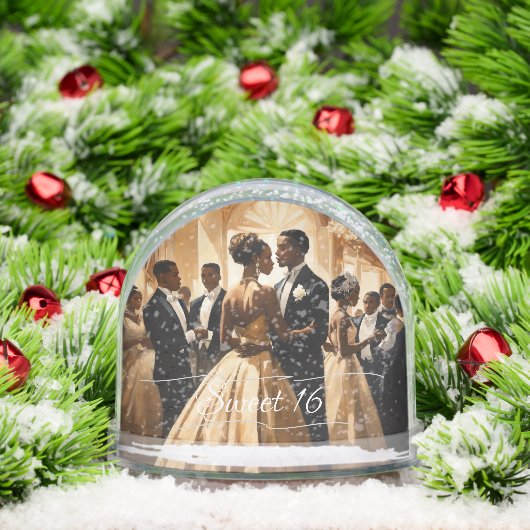 Vintage Sweet 16 Cotilion Sneeuwbol (Kerstmis)