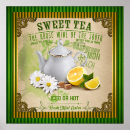 Vintage Sweet Tea Poster