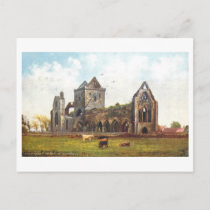 Vintage Sweetheart Abbey, Dumfries, Schotland Briefkaart