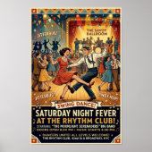 Vintage Swing Dance Poster (Voorkant)