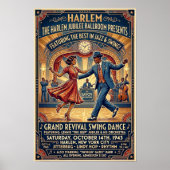 Vintage Swing Dance Poster (Voorkant)