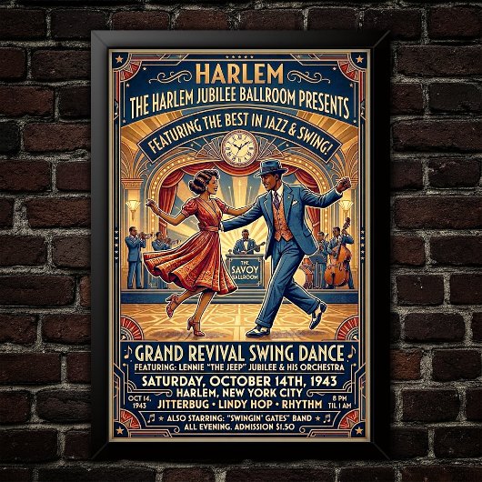 Vintage Swing Dance Poster