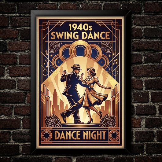 Vintage Swing Dance Poster