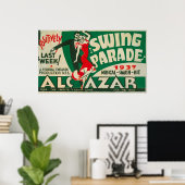 Vintage Swing Parade Poster (Thuiskantoor)