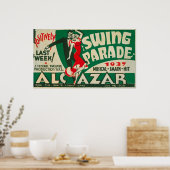 Vintage Swing Parade Poster (Keuken)