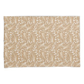 Vintage Swirling Leaf Patterns on White Back Kussensloop (Voorkant-Rechts)