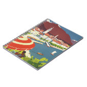 Vintage Switzerland Travel Advert Art Notitieboek (Linkerzijde)