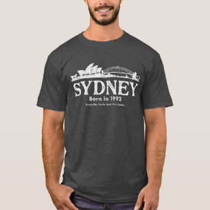 Vintage Sydney   Australië Verjaardag Geboren in 1 T-shirt
