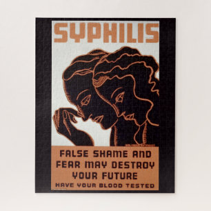 Vintage Syfilis Poster Puzzel Openbare Gezondheid