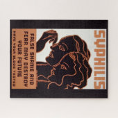 Vintage Syfilis Poster Puzzel Openbare Gezondheid (Horizontaal)