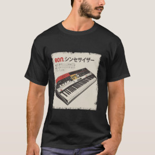 Vintage Synthesizer Analoge Synth Japanse DJ Ana T-shirt