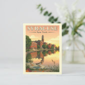 Vintage Syracuse New York Briefkaart (Staand voorkant)
