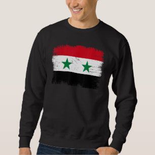 Vintage Syrische Arabische Republiek Vlag Syrische Trui