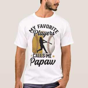 Vintage T-shirt met favoriete spelers van honkbal 