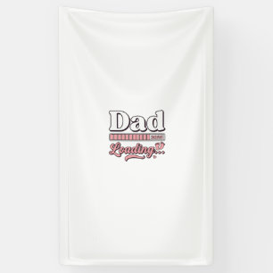 Vintage T-shirt voor aankondiging baby 2025 voor p Spandoek