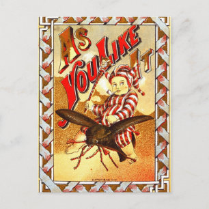 Vintage tabaksetiket met kinderroken een pijp briefkaart