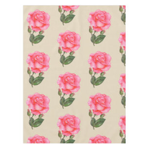 Vintage Tablecloth Rozen Bloerflesje Tafelkleed